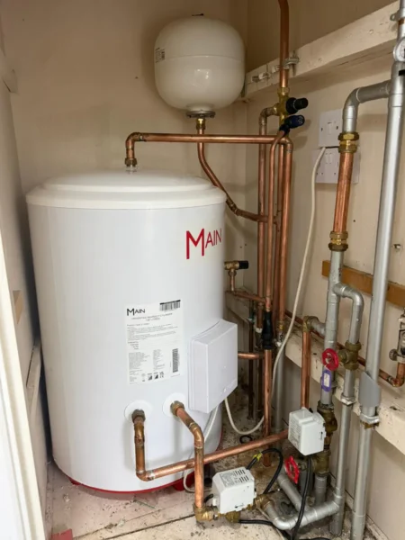 Main Unvented Hot Water Cylinder Installation Warrington Jw Heating Services
